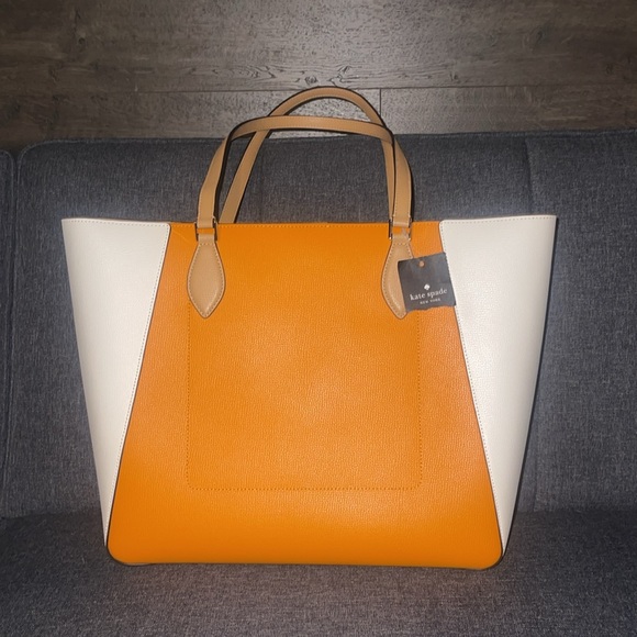 NWT Kate Spade Poppy Colorblock Large Tote - Picture 7 of 15